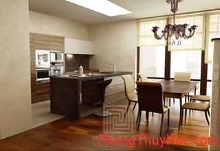 phong thuy cho bep an 03 Nguyên tắc phong thủy cho bếp ăn   Những vấn đề bạn nên biết